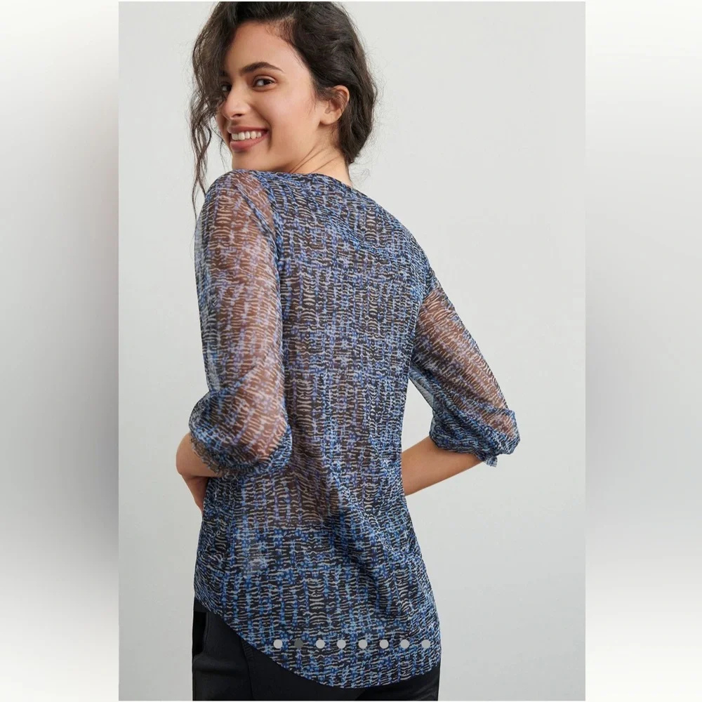 Anthropologie Gretchen Smocked Tunic - Picture 2 of 8